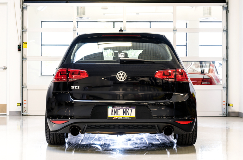 AWE Tuning Touring Edition Exhaust - Diamond Black Tips for VW MK7 GTI - Image 4