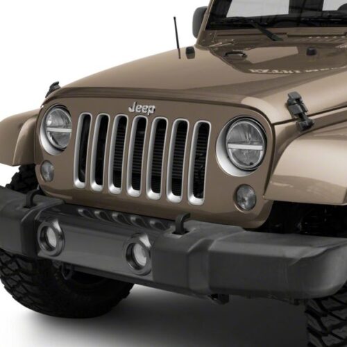 Raxiom for 1997-2018 Jeep Wrangler TJ & JK Axial 7-In LED Headlights w/ DRL - Black Housing (Clear Lens) - Image 10
