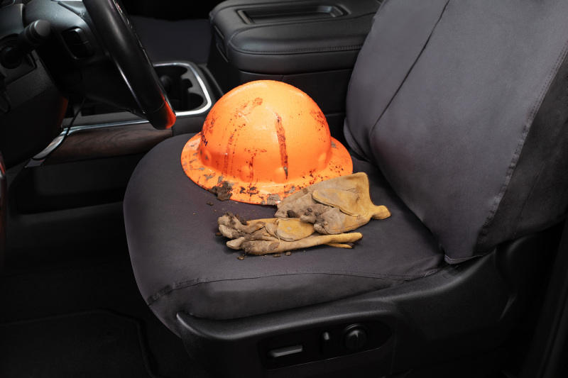Covercraft 19-24 Dodge Ram Polycotton SeatSaver Custom Second Row Seat Covers - Charcoal - Image 5