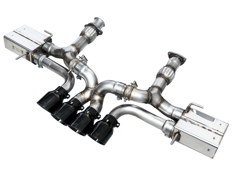 AWE Tuning SwitchPath Cat-Back Exhaust - Diamond Black Tips for 2023 C8 Corvette Z06