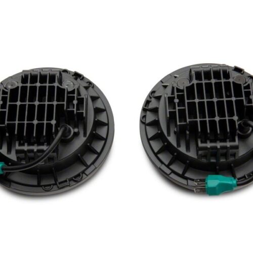 Raxiom for 2007-2018 Jeep Wrangler JK 7-In LED Headlights Green Housing- Clear Lens - Image 6