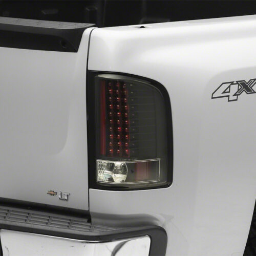Raxiom for 2007-2013 Chevrolet Silverado 1500 LED Tail Lights- Black Housing (Clear Lens)