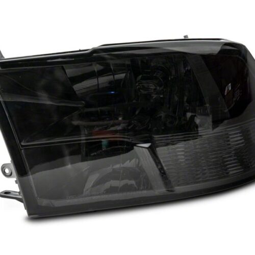 Raxiom for 2009-2018 Dodge RAM 1500 Axial OEM Rep Headlights w/ Dual Bulb- Chrome Housing (Smoked Lens ) - Image 5