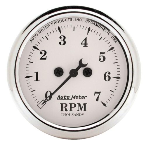 Alternative view of AutoMeter Gauge Kit 2 Pc. Quad & Speedometer 3-3/8in. Old Tyme White