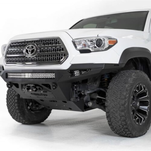 Alternative view of Addictive Desert Designs for 16-19 Toyota Tacoma Stealth Fighter Front Bumper w/ Winch Mount
