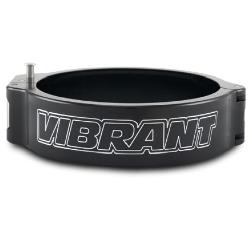 Vibrant 3.50in O.D. Aluminized HD 2.0 Clamp - Anodized Black (Clamp Only)