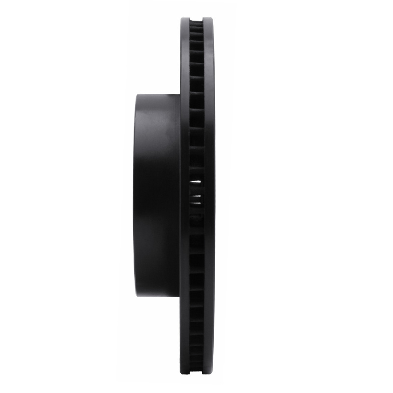 R1 Concepts for 05-23 Toyota Tacoma Front Right Drilled & Slotted Black Brake Rotor - Image 3