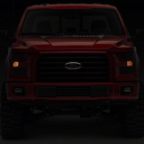 Raxiom for 2015-2017 Ford F-150 Axial OEM Style Rep Headlights- Chrome Housing- Smoked Lens - Image 10
