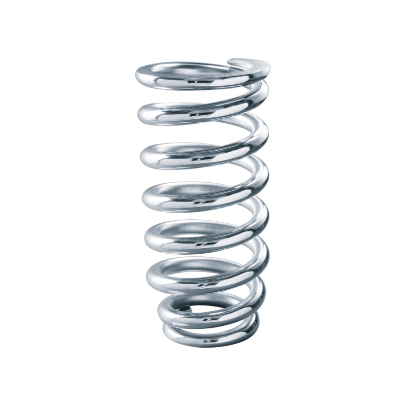 QA1 3-1/2in ID Tapered Spring - 8in Length x 700lbs/in - Chrome Plated - Image 2