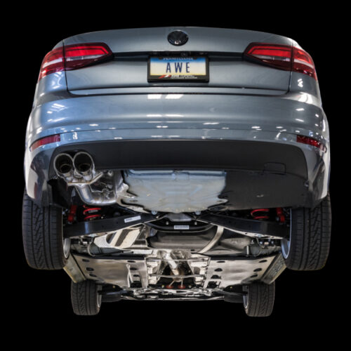 AWE Tuning Track Edition Exhaust - Chrome Silver Tips for 09-14 Volkswagen Jetta Mk6 1.4T - Image 4