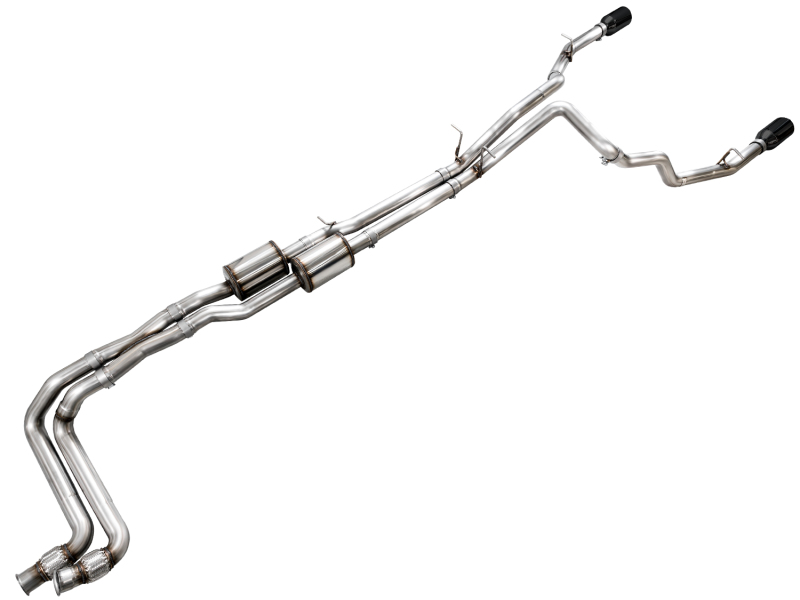 AWE Tuning Cat-Back Touring Exhaust - Diamond Black Tips for 25+ RAM 1500 3.0TT 0FG - Image 8