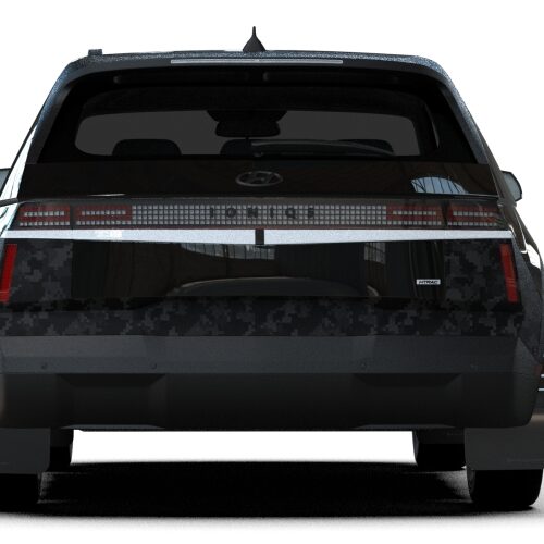 Rally Armor 25-26 Hyundai Ioniq 5 XRT Black Mud Flap Metallic Black Logo - Image 2
