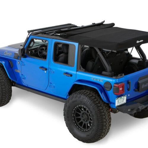 Bestop 18-26 Jeep Wrangler JL 4-Door Supertop (Premium Black Twill) - Image 3