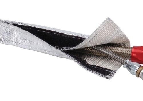 DEI Heat Shroud 3/4in I.D. x 3ft - Aluminized Sleeving - Hook and Loop Edge - Image 7