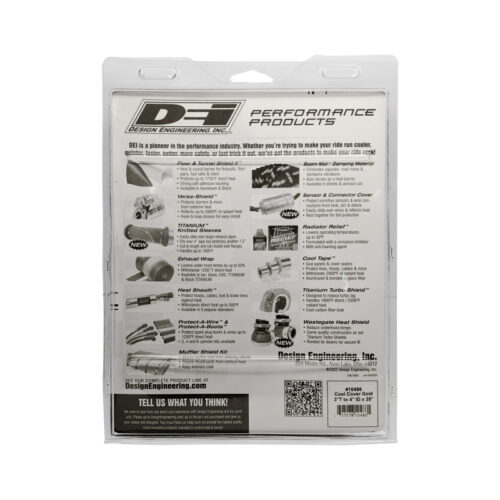 DEI Cool-Cover GOLD 3in to 4in OD Air Tube x 28in L - Air Tube Cover Kit - Image 6