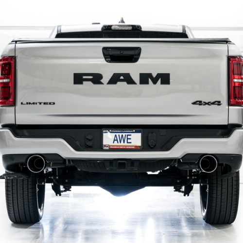 AWE Tuning Cat-Back Touring Exhaust - Chrome Silver Tips for 25+ RAM 1500 3.0TT 0FG - Image 6