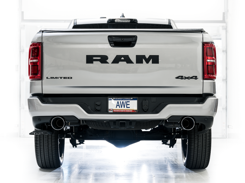 AWE Tuning Cat-Back Touring Exhaust - Chrome Silver Tips for 25+ RAM 1500 3.0TT 0FG - Image 6