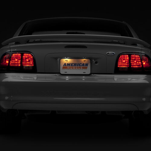 Raxiom for 1996-1998 Ford Mustang Tail Lights- Black Housing (Smoked Lens) - Image 3