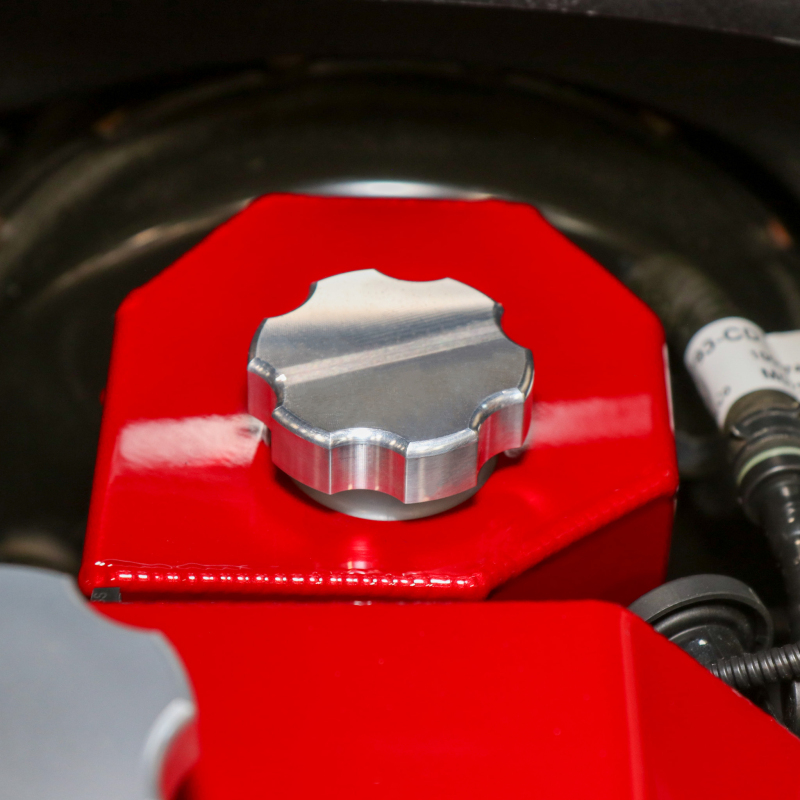 Wehrli 17-25 Ford Super Duty 6.7L Power Stroke Billet Brake Reservoir Cap - Clear Anodized - Image 3