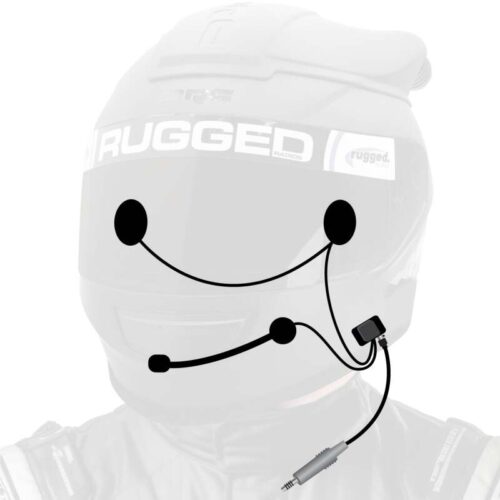 Rugged Radios Wired Offroad and STX Stereo - Helmet Kit w/Alpha Audio Speakers and Mic - Image 2