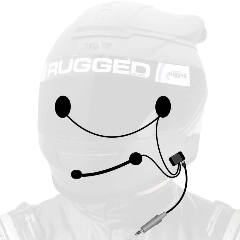 Rugged Radios Wired Offroad and STX Stereo - Helmet Kit w/Alpha Audio Speakers and Mic - Image 2