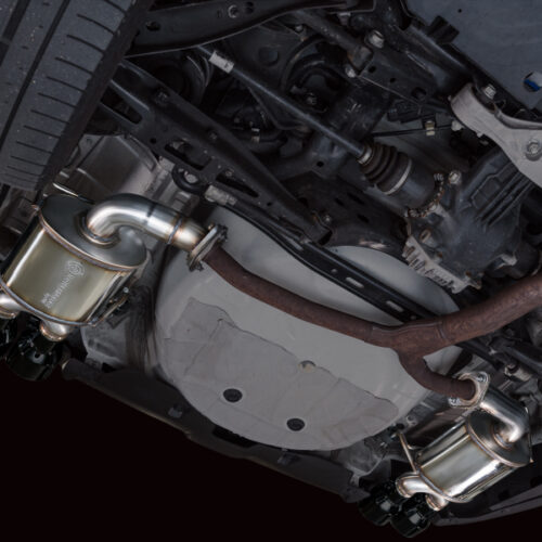 AWE Tuning Touring Edition Axle-Back Exhaust - Diamond Black Tips for 22-25 Subaru VB WRX - Image 10