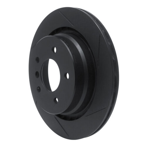 R1 Concepts for 95-99 BMW M3 E36 Rear Left Slotted Black Brake Rotor - Image 3