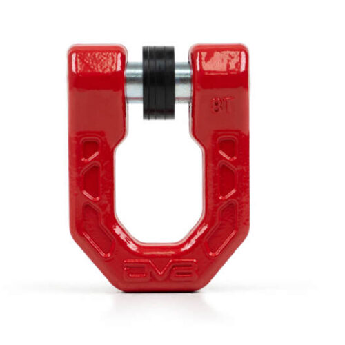 Alternative view of DV8 Offroad Elite Series D-Ring Shackles - Pair (Red)