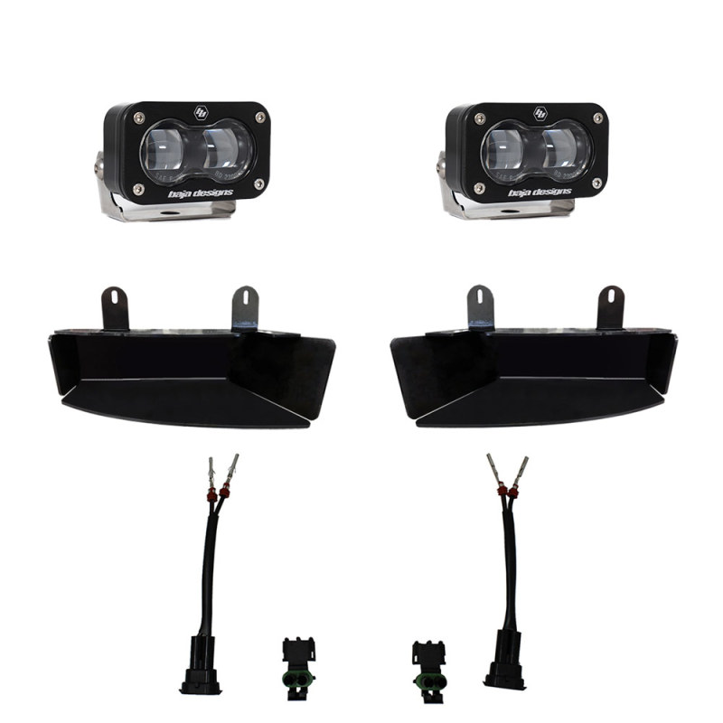 Baja Designs for 19-22 Dodge RAM 2500/3500 S2 SAE Fog Pocket Light Kit - Clear