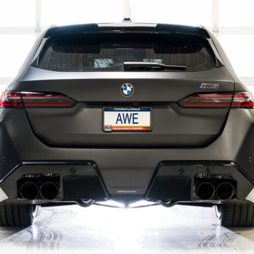 AWE Tuning Touring Edition Cat-Back Exhaust - Diamond Black Tips for BMW G90/G99 M5 - Image 7