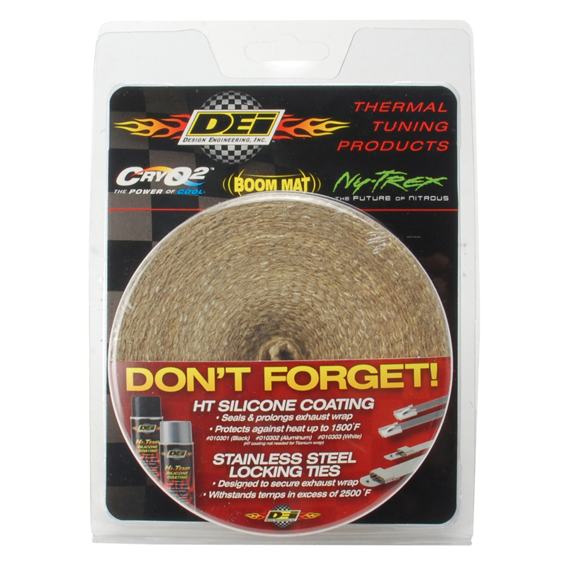DEI 10137 Exhaust Wrap 2in x 25ft - Tan - Image 2