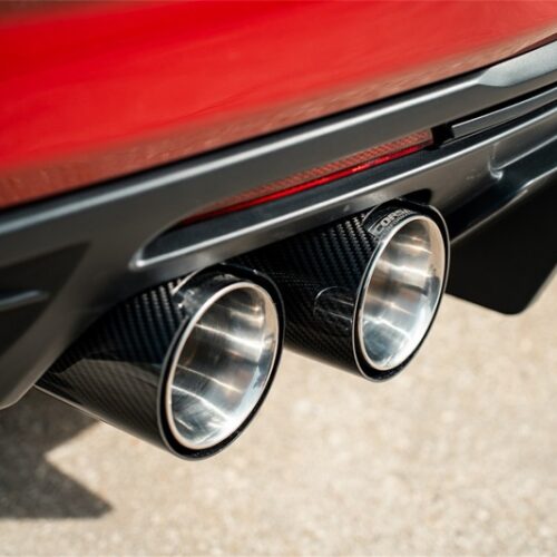 Corsa 2016-2024 Chevrolet Camaro SS / ZL1 Valved Axle-Back Exhaust w/ Carbon Fiber Quad Tips - Image 4