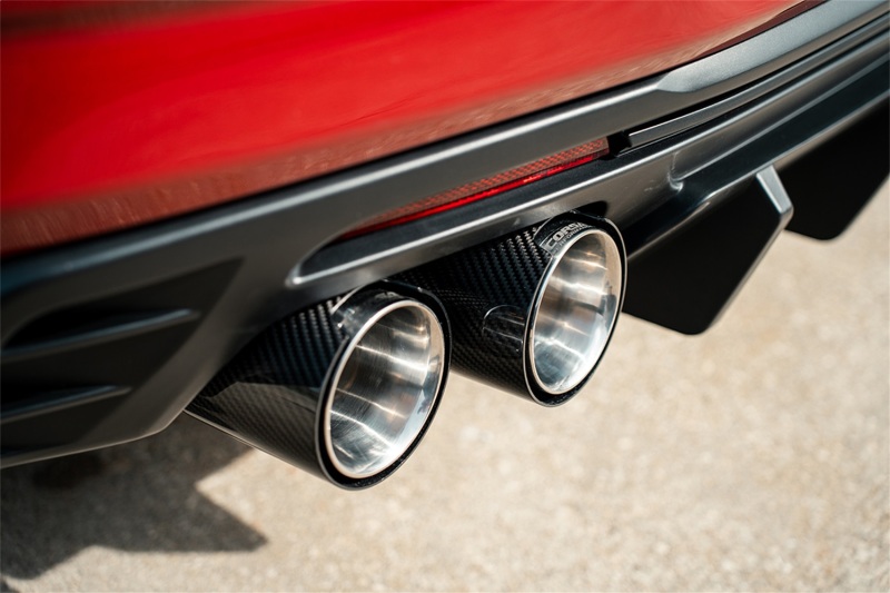 Corsa 2016-2024 Chevrolet Camaro SS / ZL1 Valved Axle-Back Exhaust w/ Carbon Fiber Quad Tips - Image 4