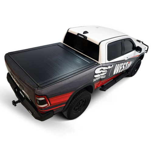 Westin 19-26 Ram 1500 (New Body)(Excl. RamBox) 5ft 7in Bed Manual Retractable Tonneau Cover - Black - Image 8