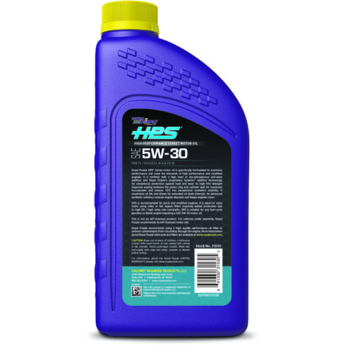 Alternative view of Royal Purple HPS Synthetic High Performance Street 5W30 Motor Oil - 1 Quart