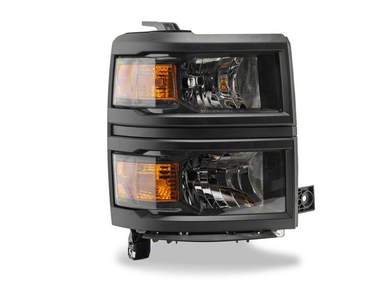 Raxiom for 2014-2015 Chevrolet Silverado 1500 OE Style Headlights/ Black Trim- Black - Clear Lens - Image 4