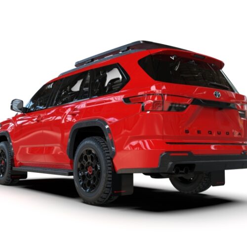 Rally Armor 23-26 Toyota Sequoia Black UR Mud Flap w/ Metallic Black Logo - Image 3