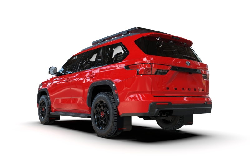 Rally Armor 23-26 Toyota Sequoia Black UR Mud Flap w/ Metallic Black Logo - Image 3