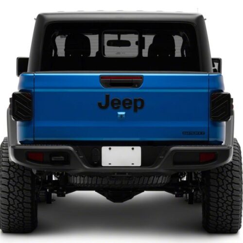 Raxiom for 2020-2023 Jeep Gladiator JT Axial Series LED Tail Lights- Black Housing (Smoked Lens) - Image 9