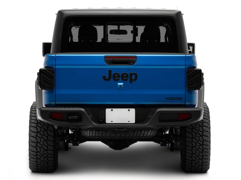 Raxiom for 2020-2023 Jeep Gladiator JT Axial Series LED Tail Lights- Black Housing (Smoked Lens) - Image 9
