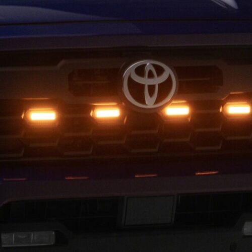 Raxiom for 2024-2026 Toyota Tacoma Pre Runner/ TRD Off-Road/ TRD Sport Amber LED Grille Light- Clear Lens - Image 5