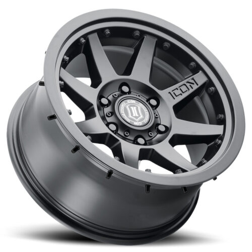 ICON Rebound Pro 17x8.5 6x5.5 0mm Offset 4.75in BS 106.1mm Bore Satin Black Wheel - Image 6