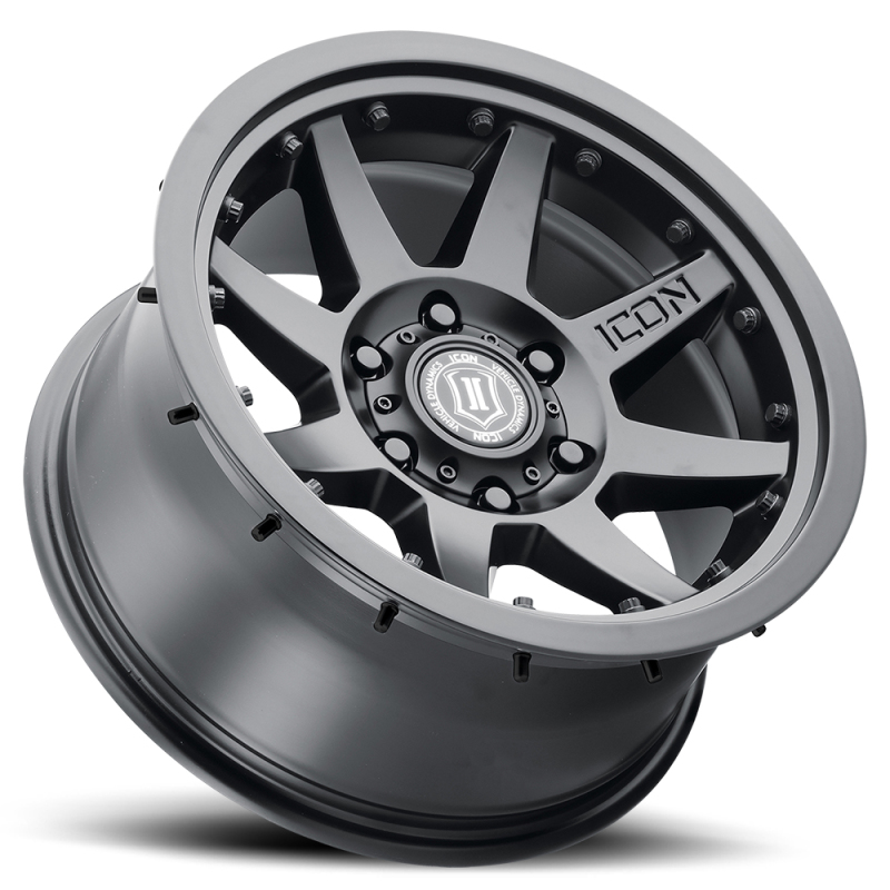 ICON Rebound Pro 17x8.5 5x5 -6mm Offset 4.5in BS 71.5mm Bore Satin Black Wheel - Image 3