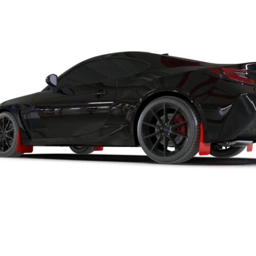 Alternative view of Rally Armor 22-26 Subaru BRZ / Toyota GR86 Red UR Mud Flap w/Black Logo