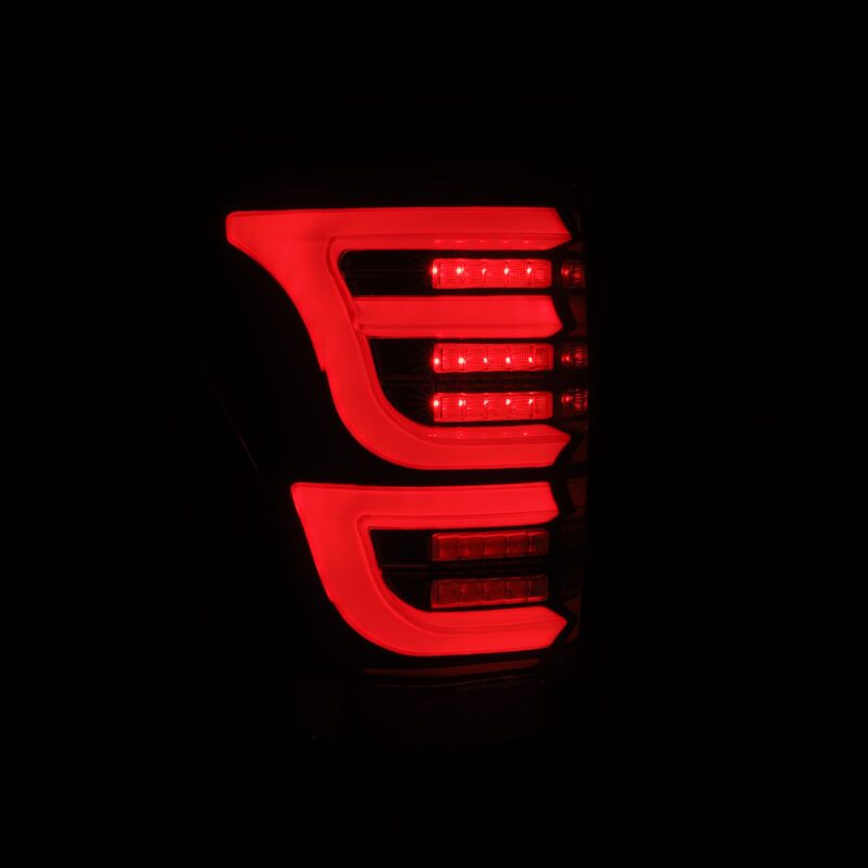 AlphaRex 07-13 Toyota Tundra LUXX-Series LED Tail Lights Black-Red - Image 3