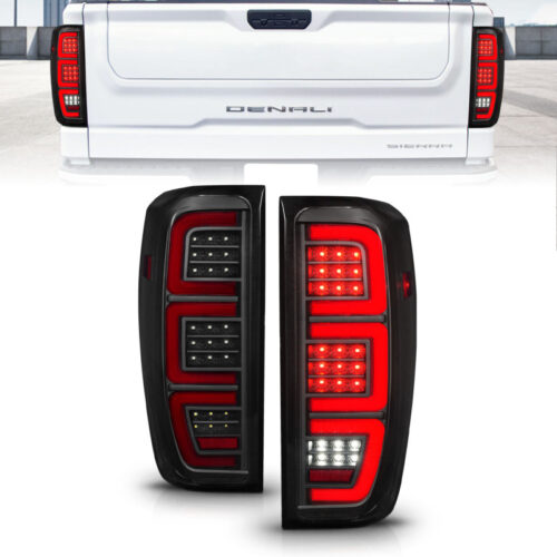 ANZO 19-23 GMC Sierra 1500/2500HD/3500HD Smoke Black Replacement Full LED Bar Tail Light - Image 7
