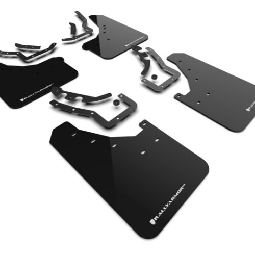 Rally Armor 24-26 Toyota Tacoma Gen 4 Black UR Mud Flap w/White Logo