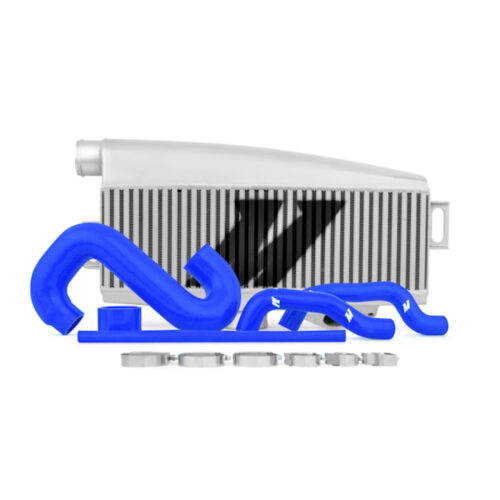 Mishimoto Intercooler Kit - Powder Coated Silver & Blue Hoses for Subaru 02-07 WRX/04-07 STi Top-Mount