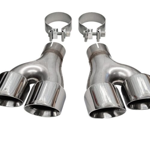 Corsa 2011-2021 Jeep Grand Cherokee Twin 2.5in Inlet / 4in Outlet Polished Pro-Series Tip Kit - Image 2