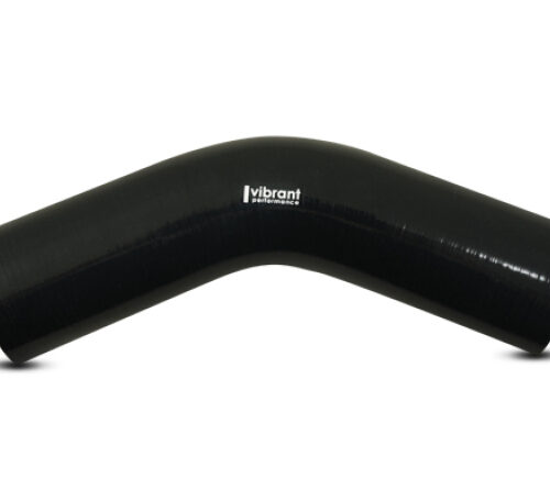 Vibrant 45 Degree Silicone Elbow 1.625in ID x 5.00in Leg Length - Black - Image 2